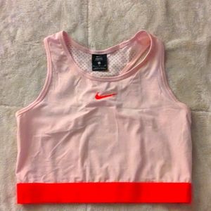 Pink Nike Crop Tank